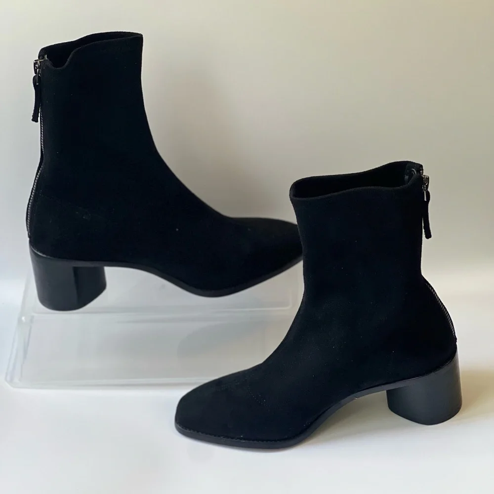 Aldo Women’s Black Zipper Back Boots - 7.5 - Picture 3 of 11